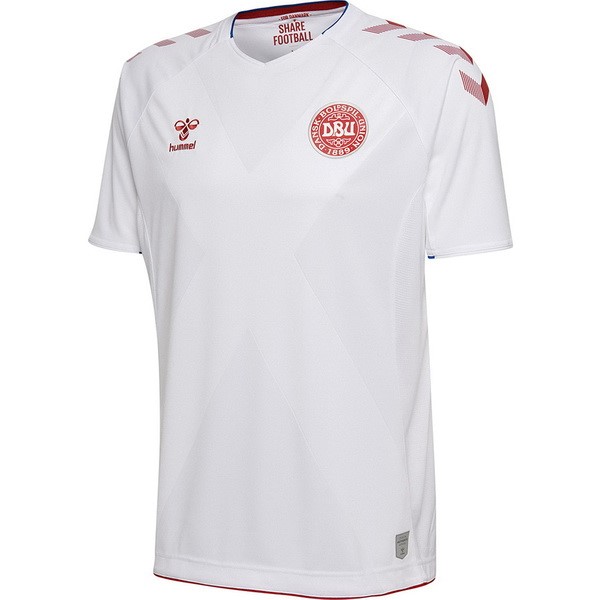 Camiseta Danimarca Segunda 2018 Blanco